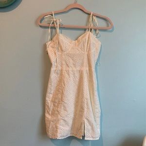 Ivory eyelet summer dress